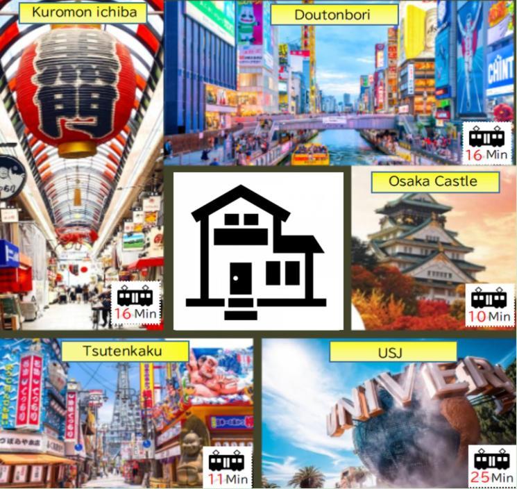 Apartament Jr天王寺駅・寺田町駅から徒歩圏内！ファミリー大歓迎の広々欧風ハイツ！ Osaka Zewnętrze zdjęcie